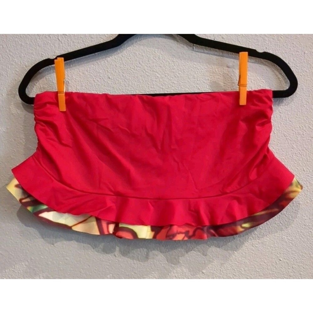 Becca By Rebecca Virtue Swim skirt Size Medium In Red